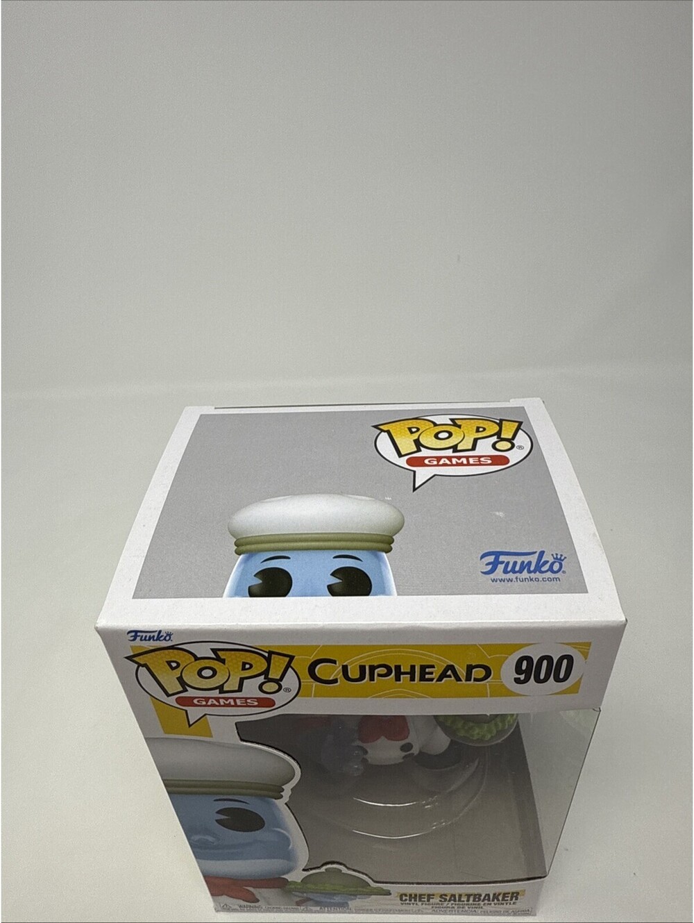 Cuphead Chef Saltbaker Figure Vinyl Funko Pop #900 Collectible Video Game Toy - Picture 2 of 6